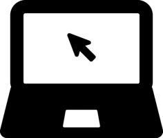 Notebook And Mouse Cursor Editable Svg Line Art, Free Vectors File